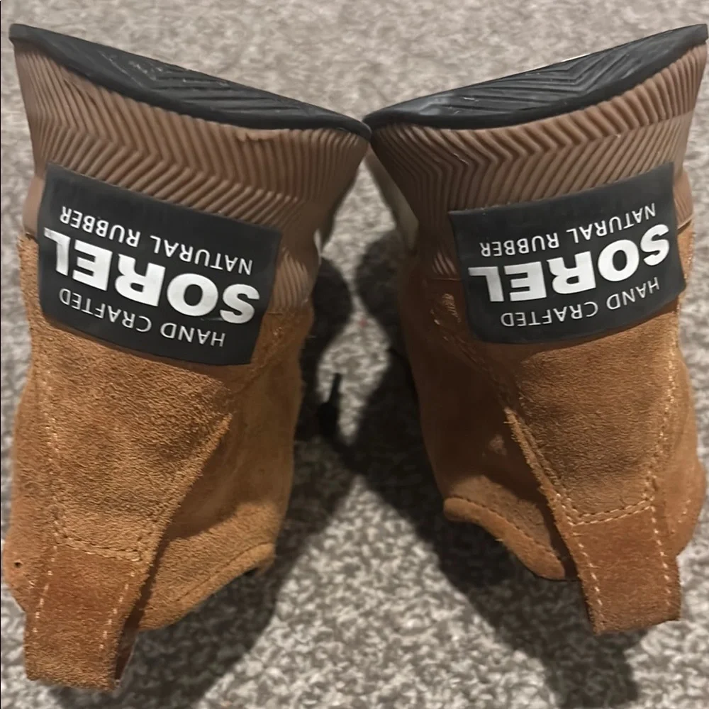 Sorel Kids Brown Suede Duck Boots
